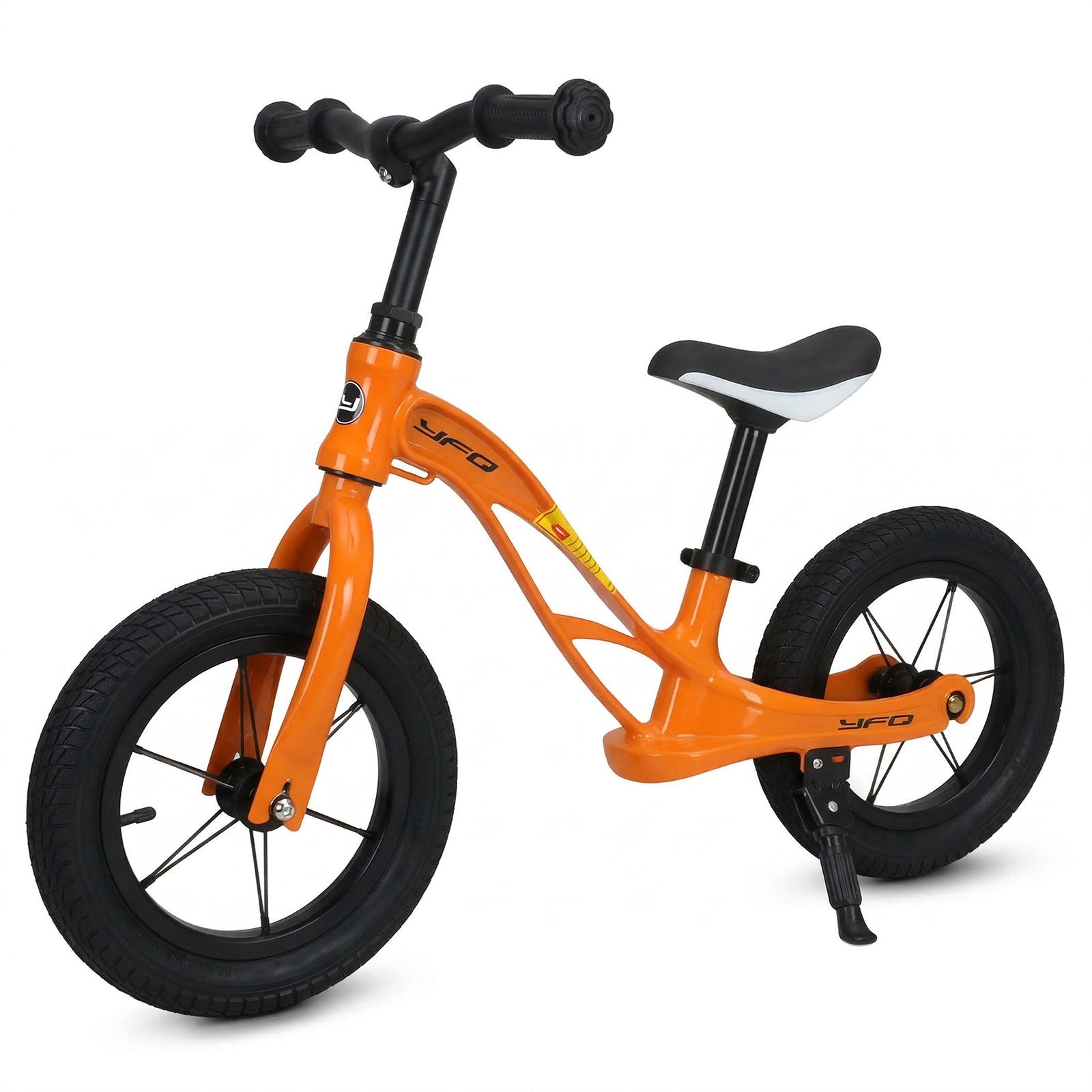 Neuleb Draisienne pour tout-petits, vélo d’apprentissage léger sans pédales avec selle réglable, pneus sans air et béquille, premier vélo pour enfants de 3 à 6 ans, parfait pour apprendre à rouler, Orange