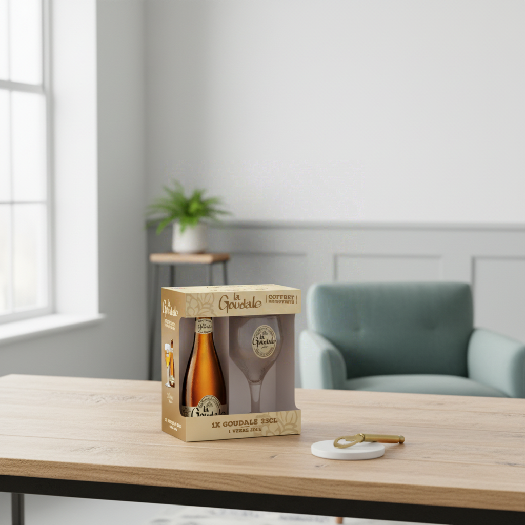 La Goudale Pack bière blonde à l'ancienne 7,2 % 33 cl + 1 verre