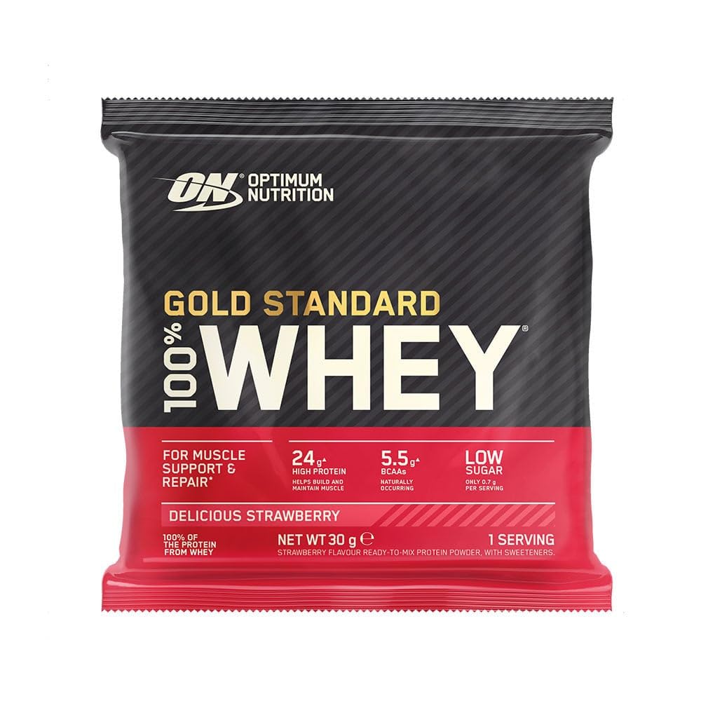 Optimum Nutrition 100 % Whey Gold Standard 24 x 30 g Sachet Fraise délicieuse