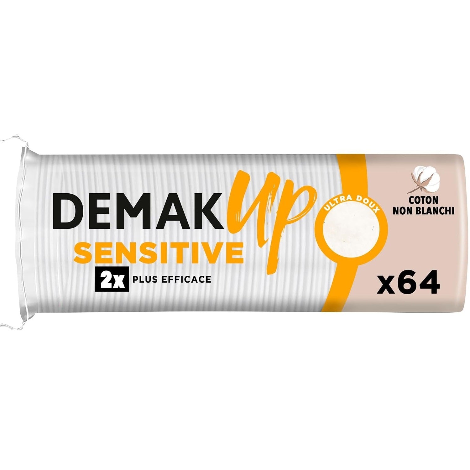 Demak'Up Sensitive Disques de Coton Ronds 64 pcs (Lot de 64 Pièces)