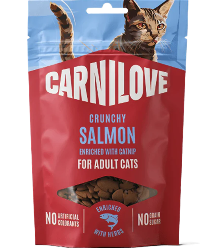 Carnilove Snack pour animaux croquant Saumon 50 g