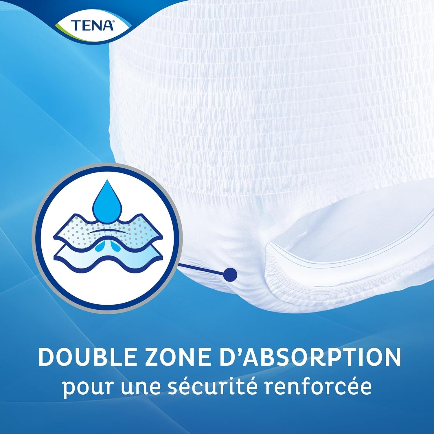 TENA Pants Protect+ Culottes Incontinence Unisexes Taille L – 8 Culottes