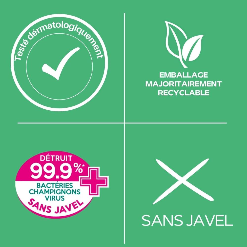 Sanytol Spray Nettoyant Désinfectant Multi-Surfaces 4 Actions Protection Fraîcheur, 500 ml