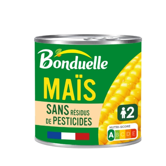 BONDUELLE Maïs Doux en Grains Sans Résidu de Pesticides 285g