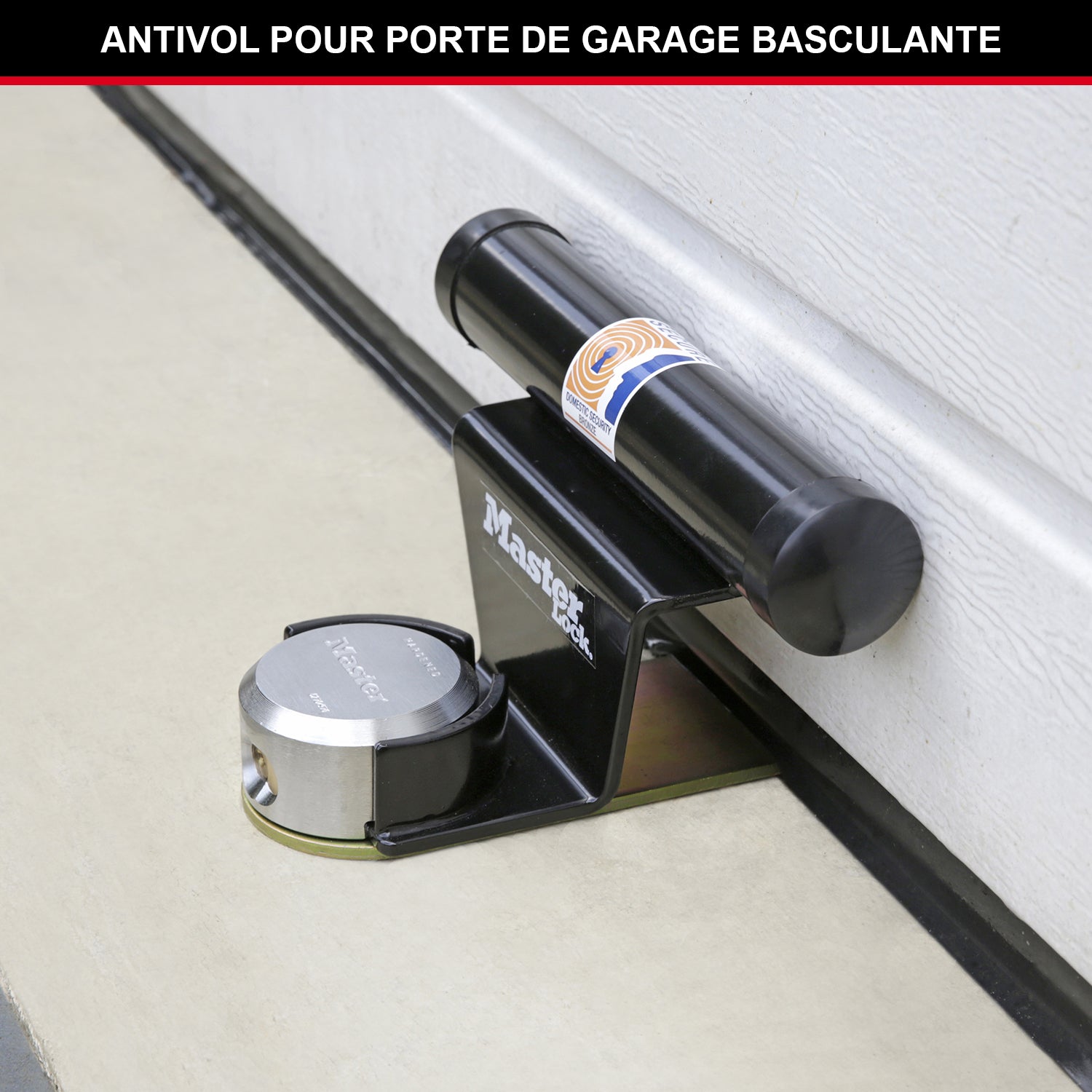 Master Lock Serrure de porte de garage certifiée, Sold Secure et Secured by Design, avec clé, pour usage extérieur, 130 x 270 x 225 mm