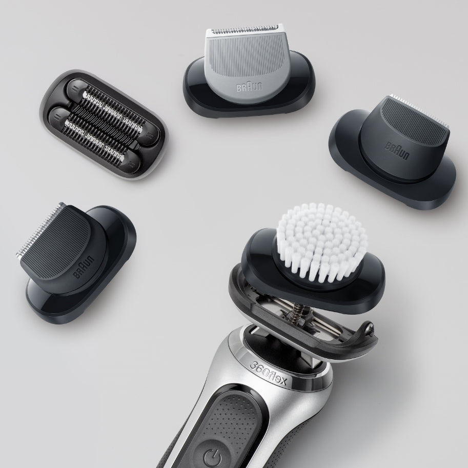 Braun EasyClick Brosse Nettoyante Visage Originale – Accessoire Compatible Rasoirs Électriques Series 5, 6 et 7