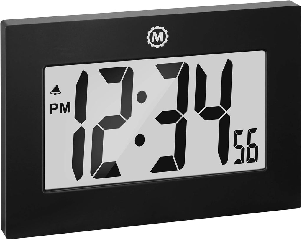 Marathon Calgary Horloge numérique murale - Noir