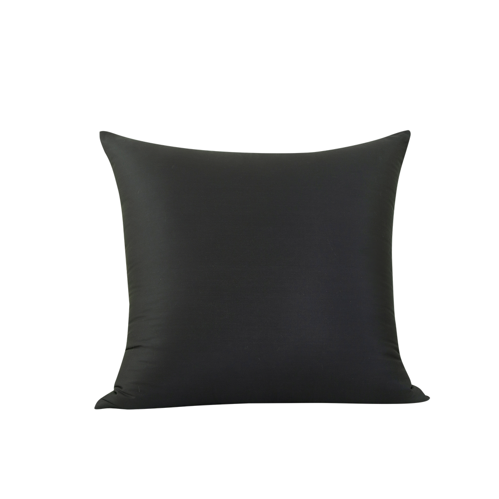 Lot de 2 taies d'oreiller en bambou noir, 80 x 80 cm x 2