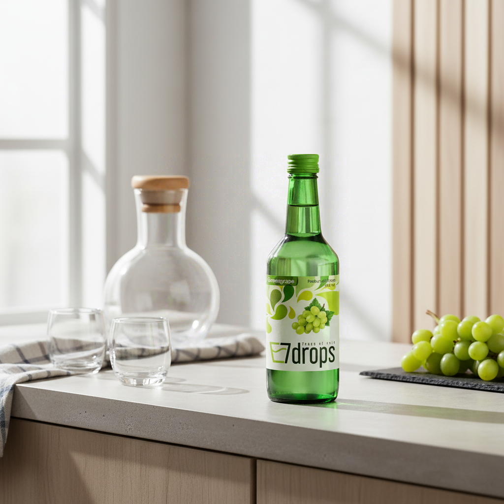 7DROPS Soju au raisin vert Alc. 12 % vol. 360 ml