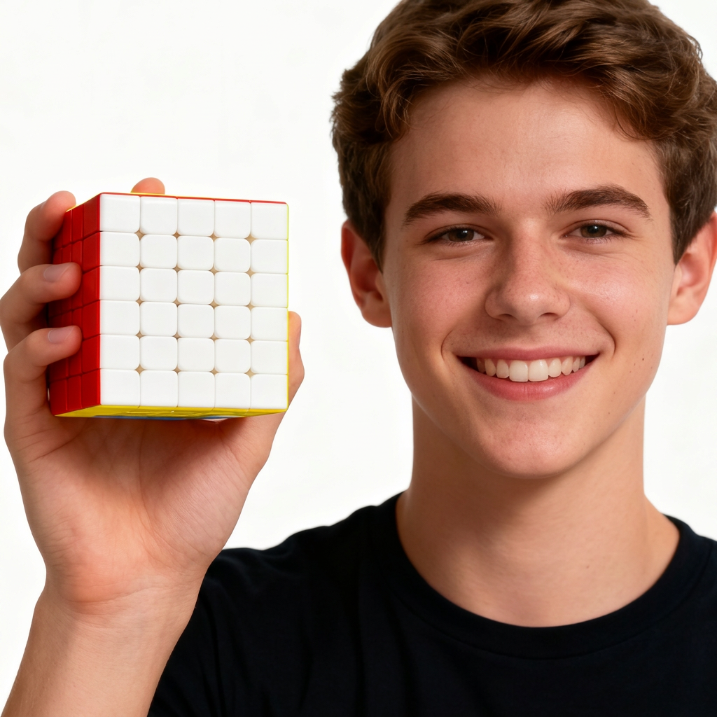 V-Cube 6x6 Speed Cube, sans Autocollants Couleur Unie, Défi Absolu Puzzle en ABS