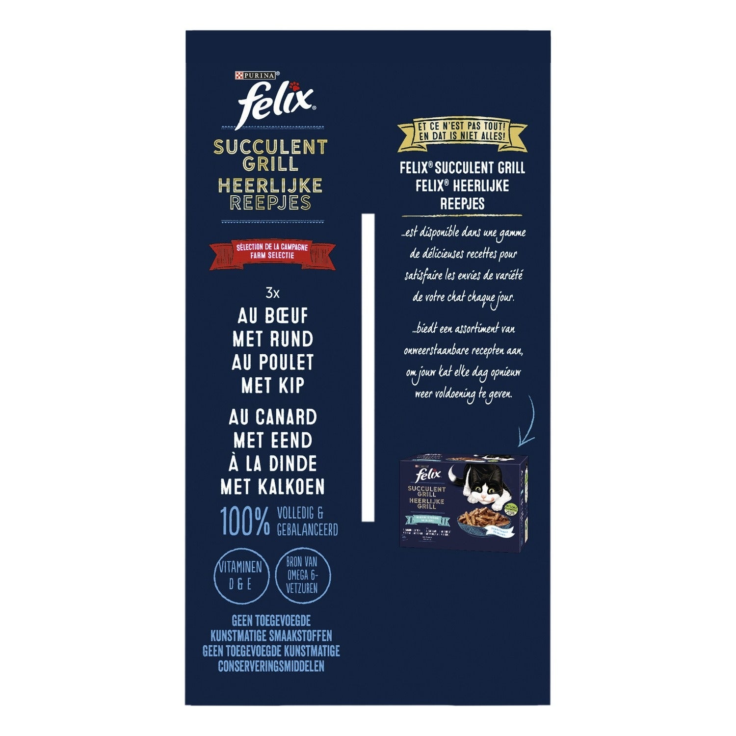 Felix Nourriture pour chat Sélection grillée succulente en sauce - 12 x 85 g