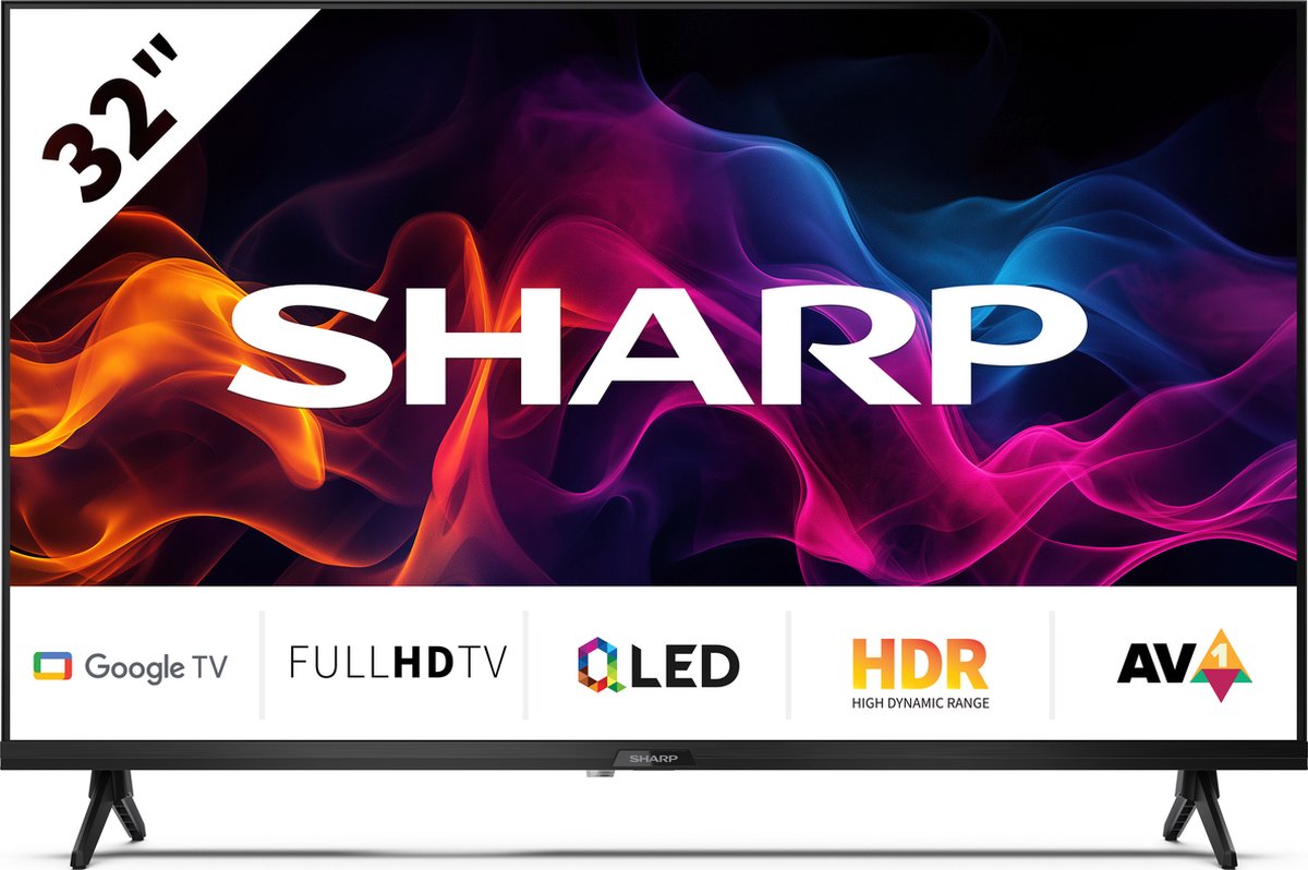 SHARP 32" QLED Full HD Google TV