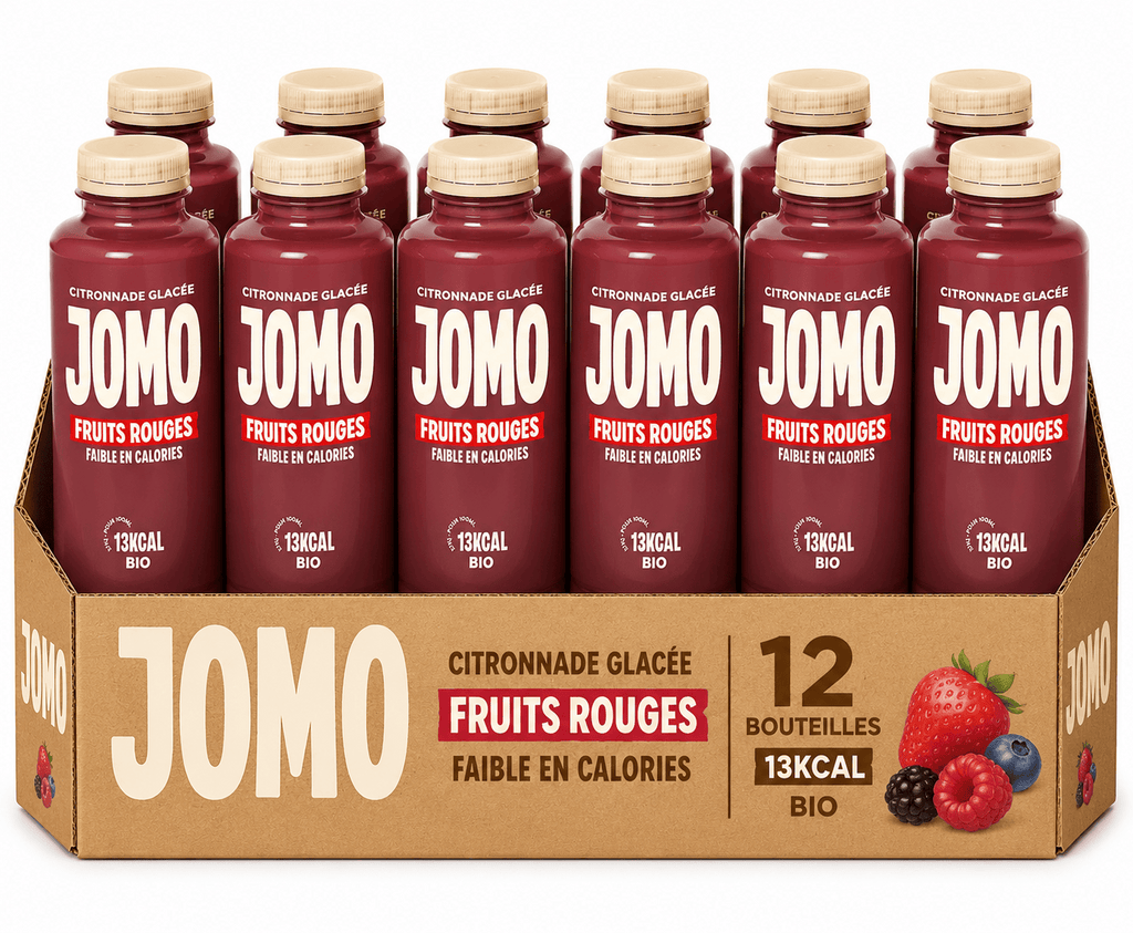 JOMO Citronnade glacée fruits rouges pack de 12x35cl