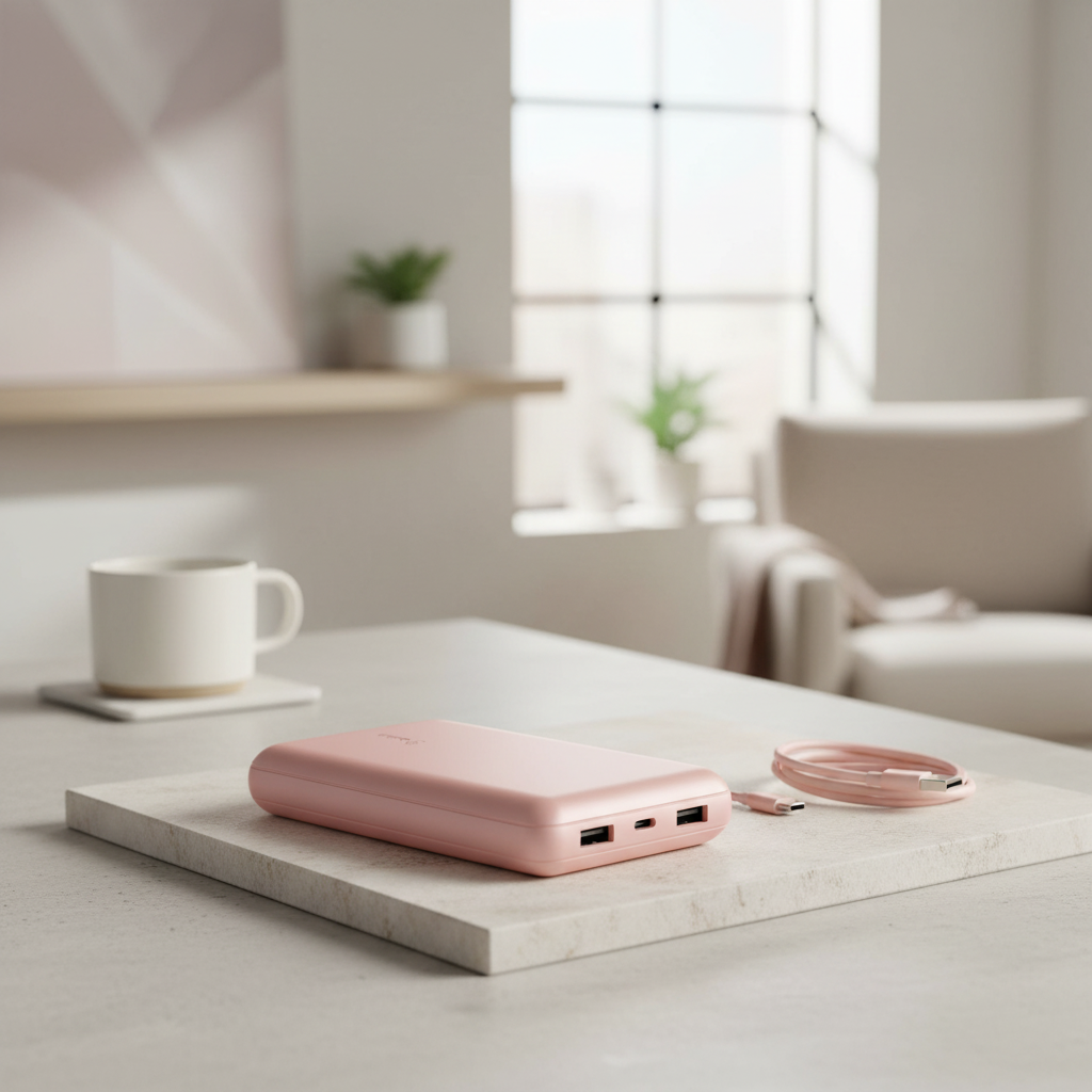 Belkin BOOST CHARGE™ Batterie externe 20 000 mAh avec ports USB-A et USB-C, 15 W - Or rose