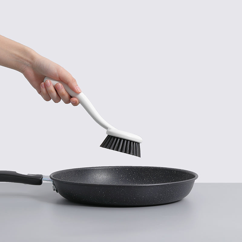 JORDAN&JUDY Brosse de nettoyage ménager détachante, Brosse à récurer les casseroles, Brosse à vaisselle - 1 pièce, Manche long