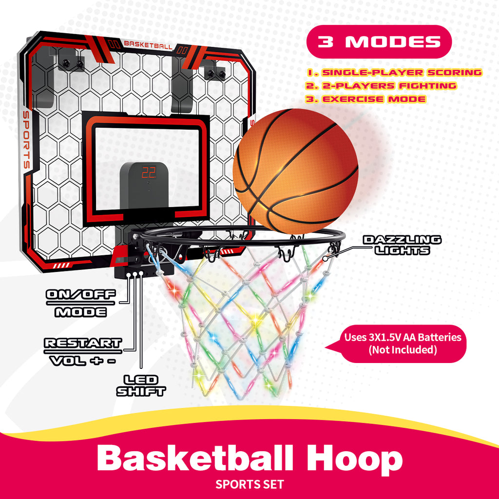 Set d'entraînement au tir avec panier de basket et minuteur