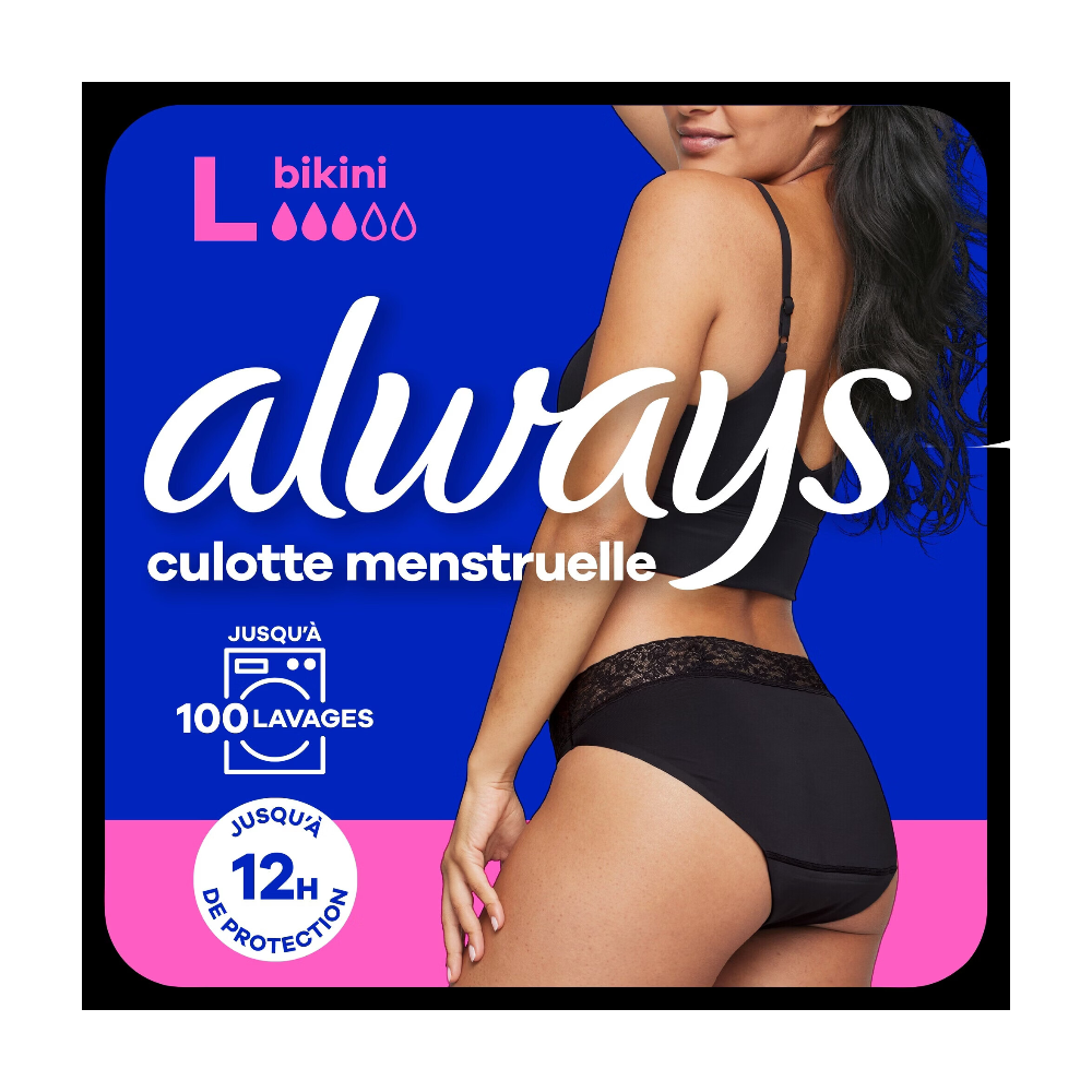 Always Culotte menstruelle bikini Taille L 42 44