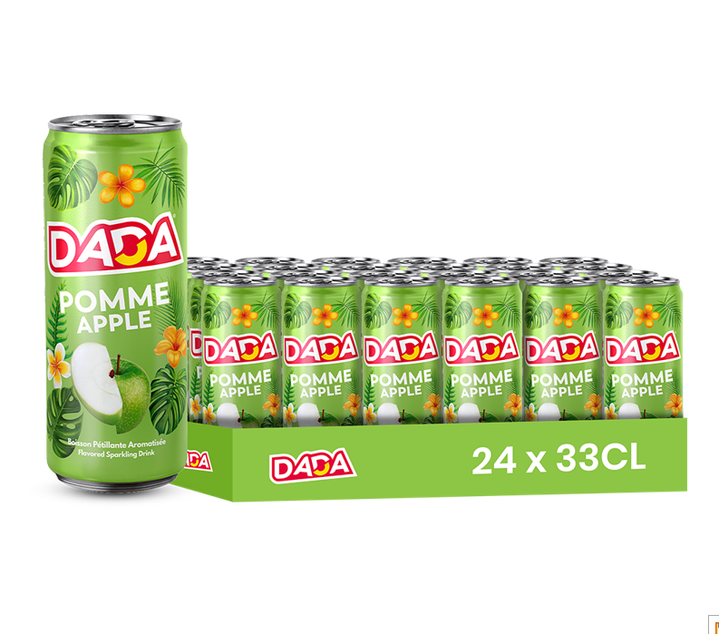 DADA boisson gazeuse pomme 24x33CL