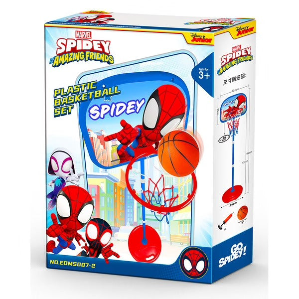 Marvel Panier de basket enfant SPIDEY sur pied ajustable de 122cm à 155 cm