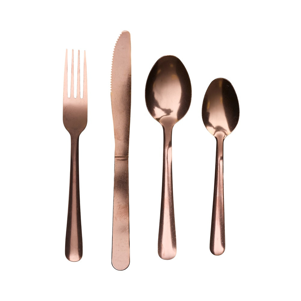 HOME DECO FACTORY Ménagère Harmony M6 16 pièces cuivre