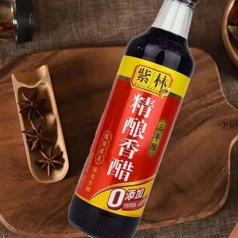 Zilin Vinaigre noir vieilli de qualité supérieure, vieilli 3 ans, 500 ml