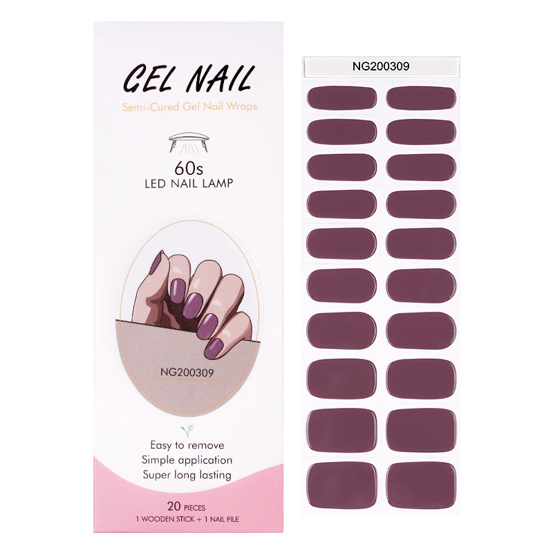 MEOMAGIC- 14-138 Autocollants gels pour ongles - 20 pièces