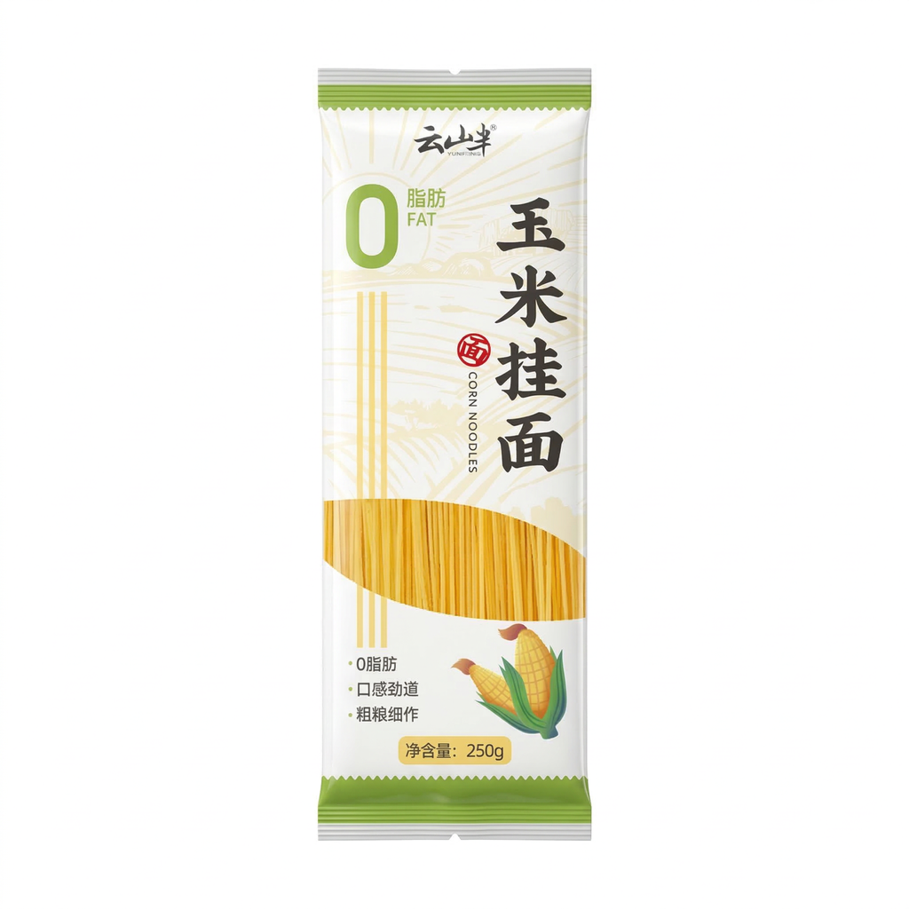 YunShanBan nouilles à la farine de maïs 0% de matières grasses, 250g