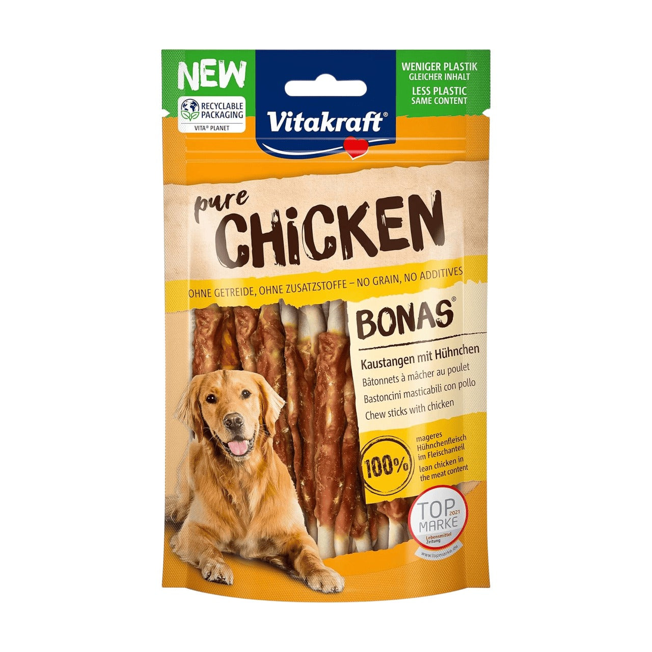 vitakraft Pure friandises pour chien au poulet 80 g