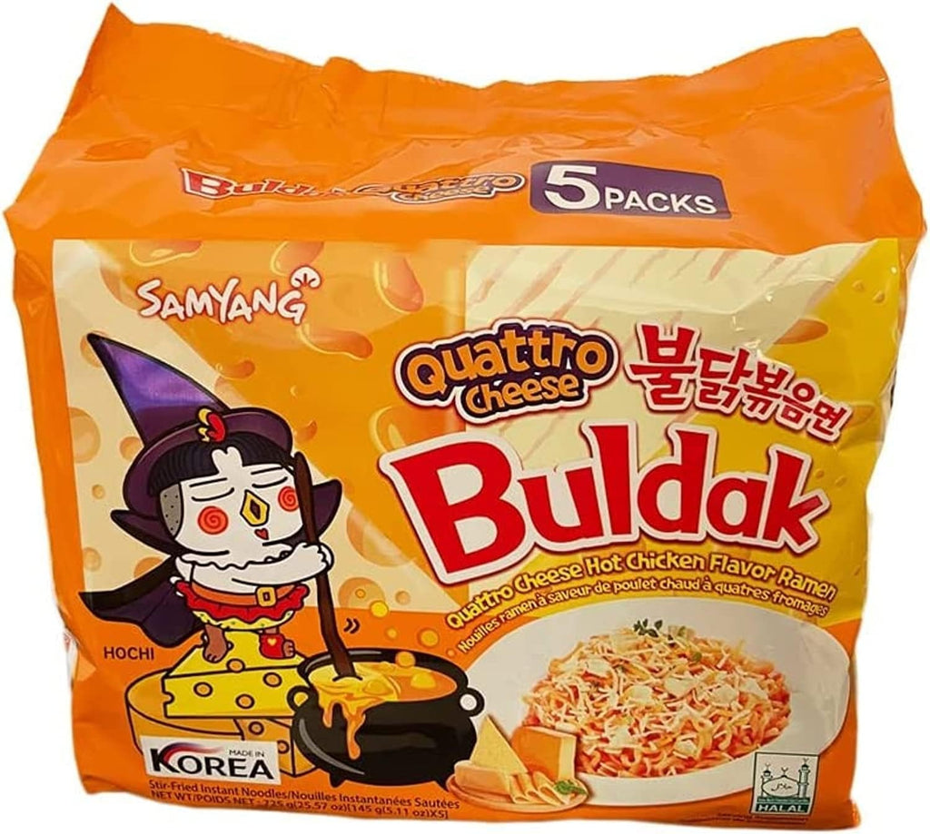 Samyang Buldak Ramen Quattro Fromages 145 g × 5 pièces