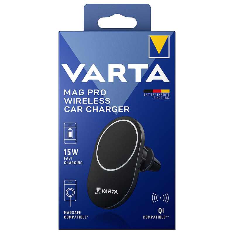 VARTA Chargeur sans fil Mag Pro pour voiture