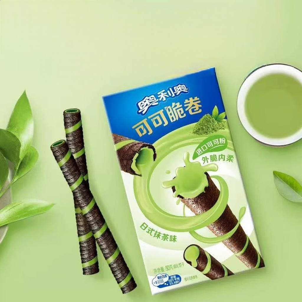 Oreo Rouleaux croustillants saveur cacao et matcha - 50 g
