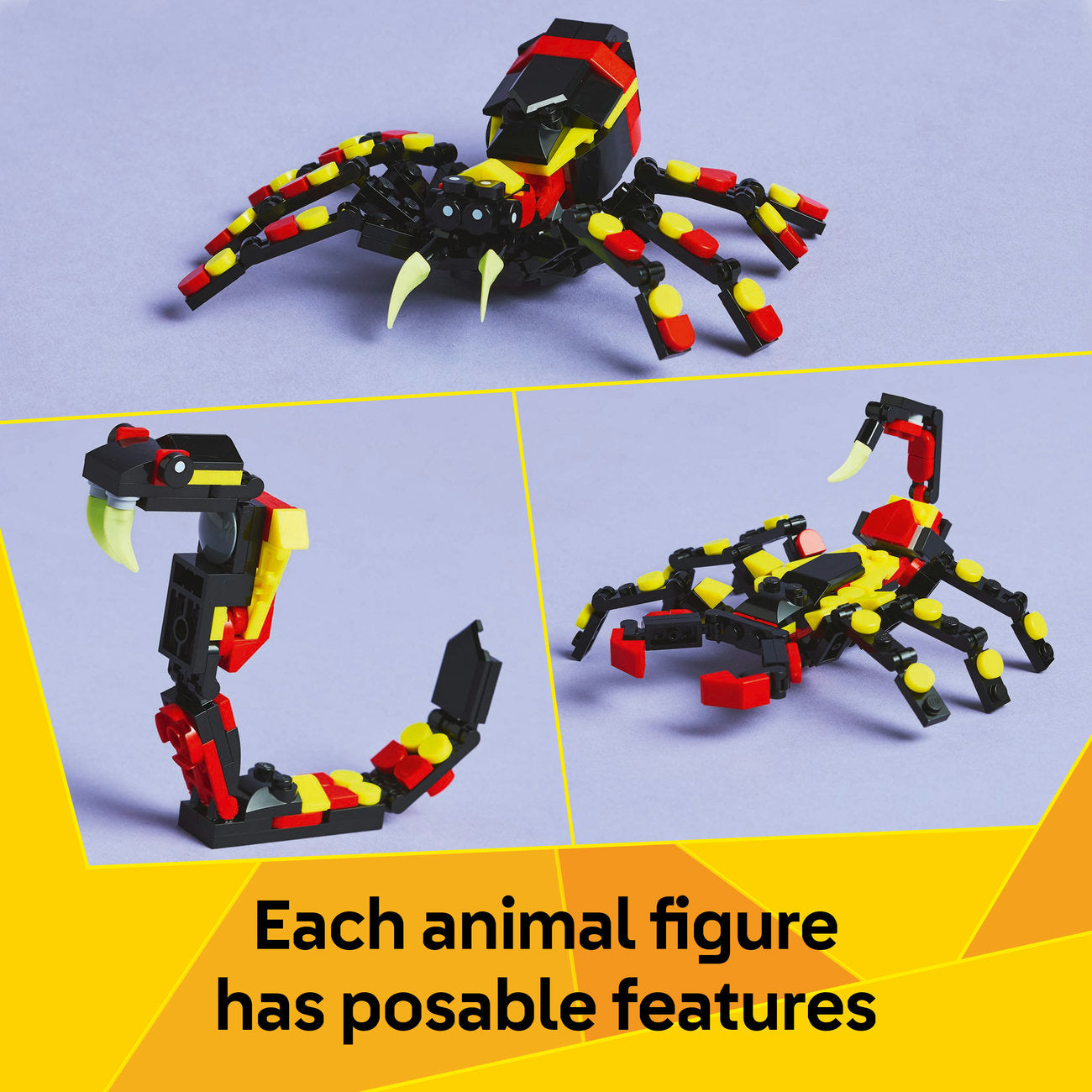 LEGO Creator Animaux Sauvages : Set de Construction Araignée Surprenante