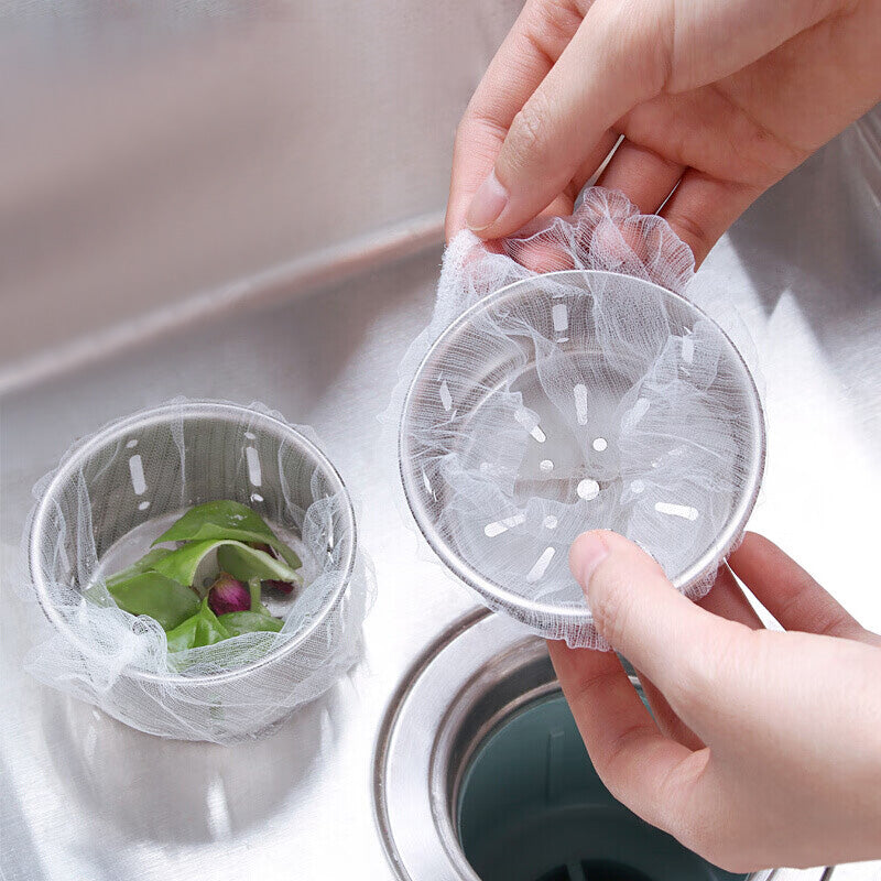 Bai Jie Lot de 200 poches filtrantes pour évier de cuisine