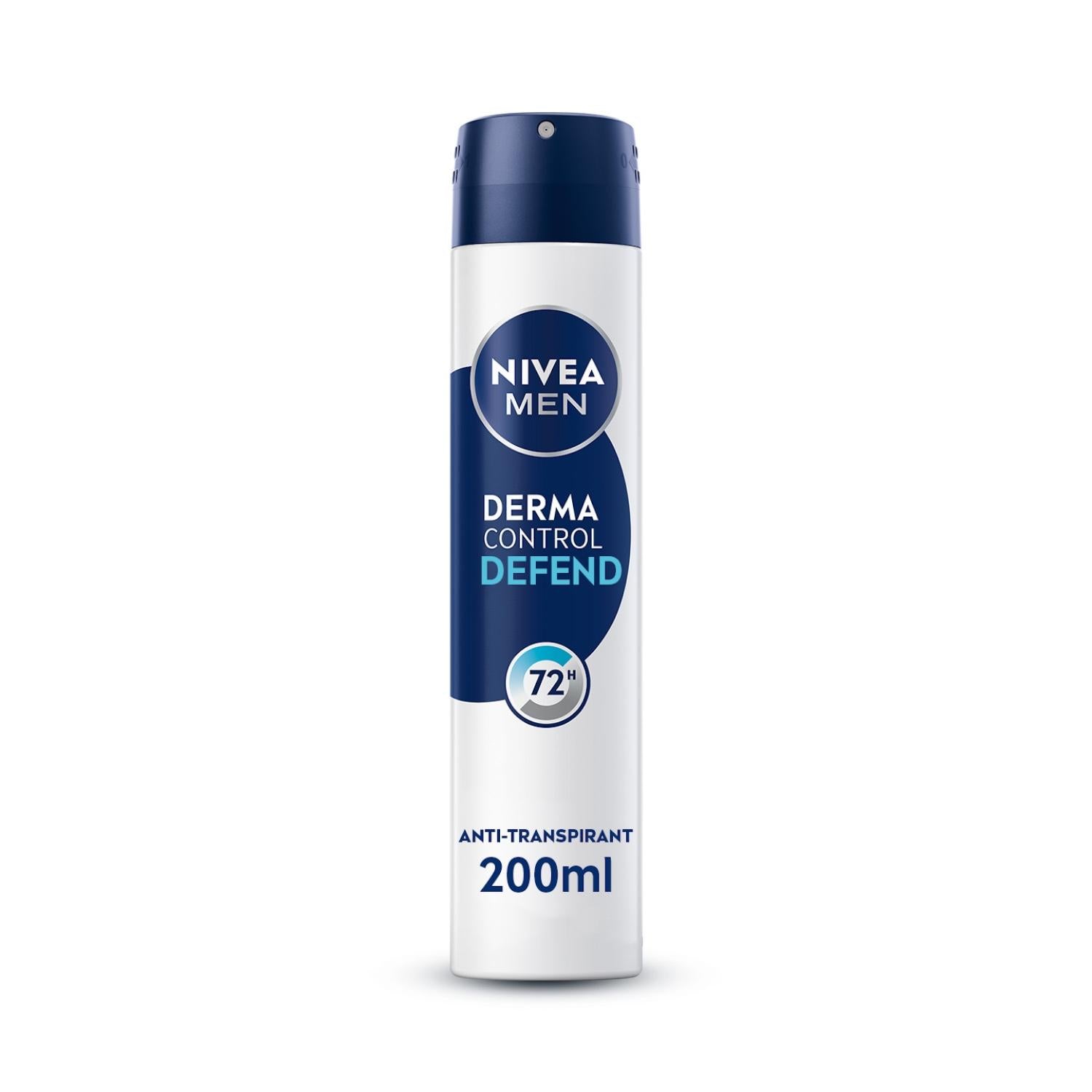 NIVEA MEN Déodorant Aisselles Derma Control Défend Protection 72h Spray 200ml