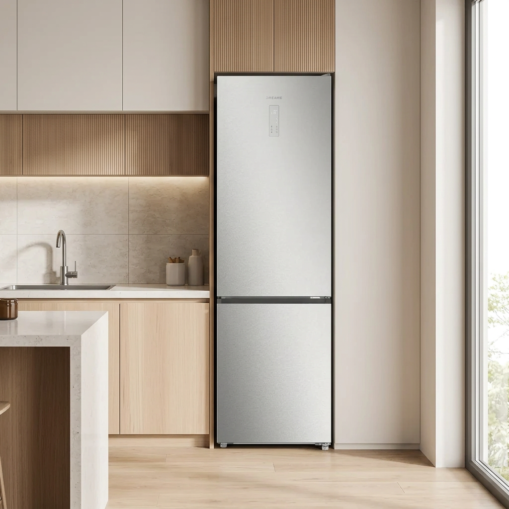 DREAME Réfrigérateur Combiné DRB400WMBDEU 409 L Classe D Gris