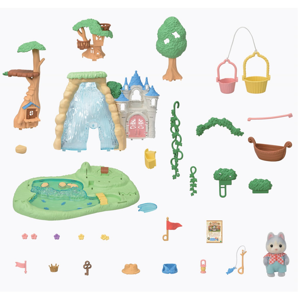 Sylvanian Families Coffret de Jeu Aventure Cascade de la Forêt Secrète