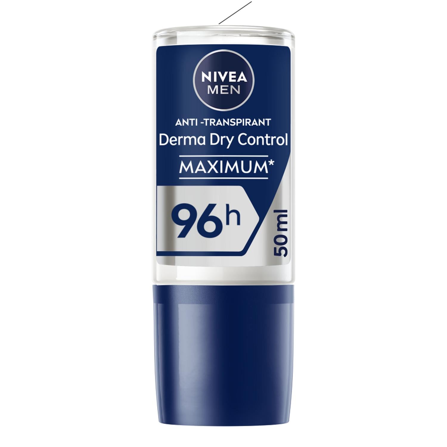 NIVEA MEN Déodorant Aisselles Derma Dry Control 96H Bille - 50 ml