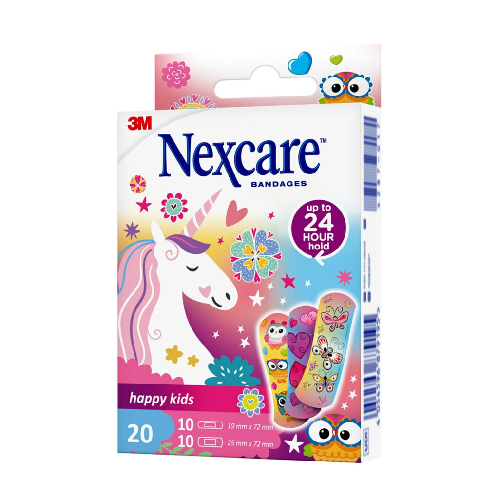 NEXCARE Happy Kids Magic Pansements Licorne Assortiment 20 Pièces