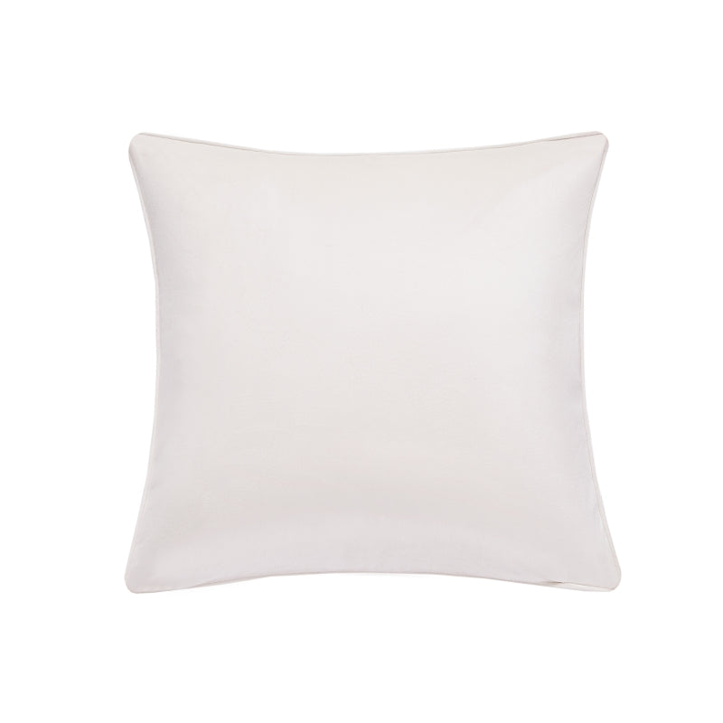 MEROPE, Housse de coussin en polyester seersucker, 50x50 cm, kaki, lot de 1