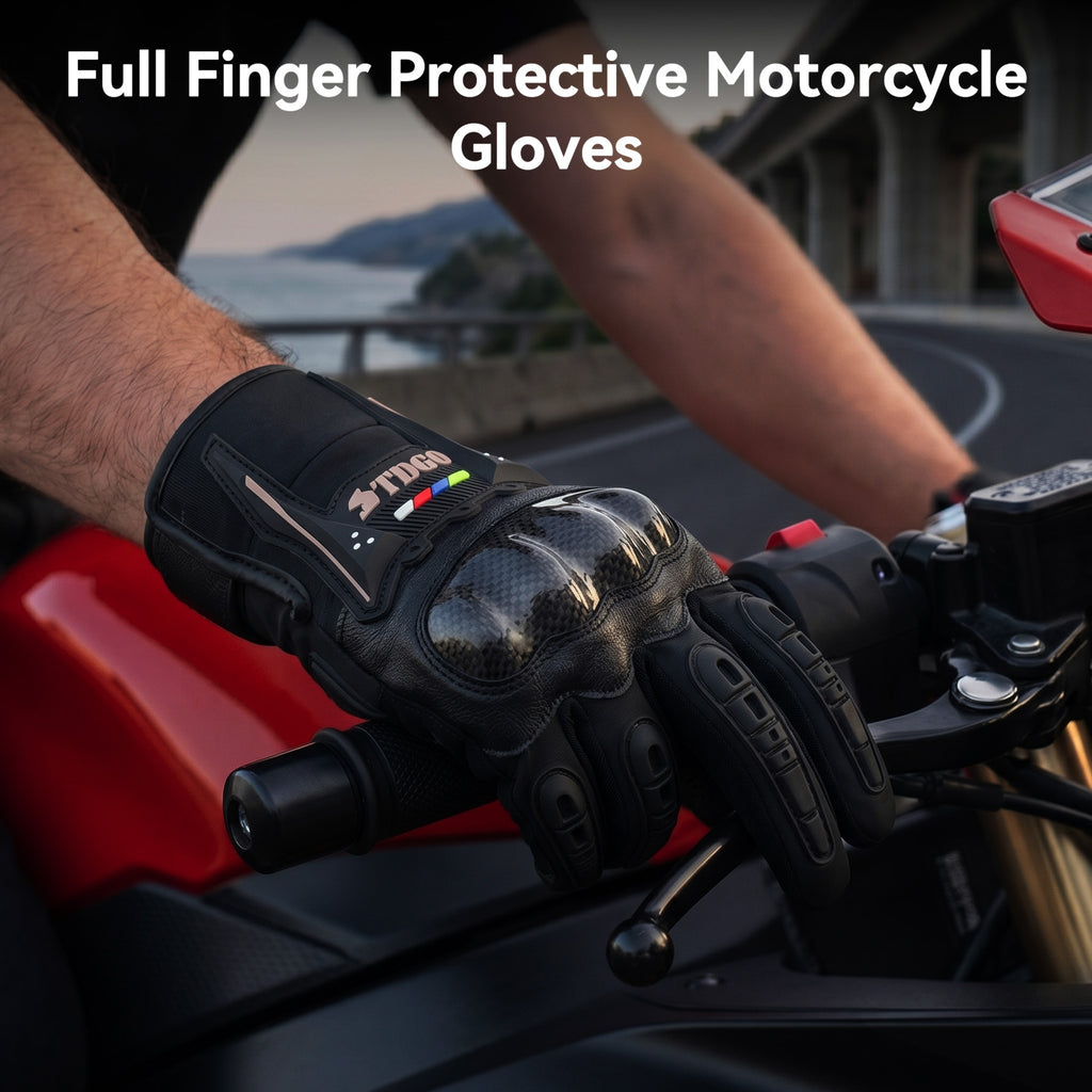 Gants de Moto Homme, Gants De Moto Toutes Saisons avec Protection des Articulations Et Fonction Tactile, Gants Extérieurs Respirants pour Hommes Et Femmes, Convient Pour Moto, Vélo, Trottinette