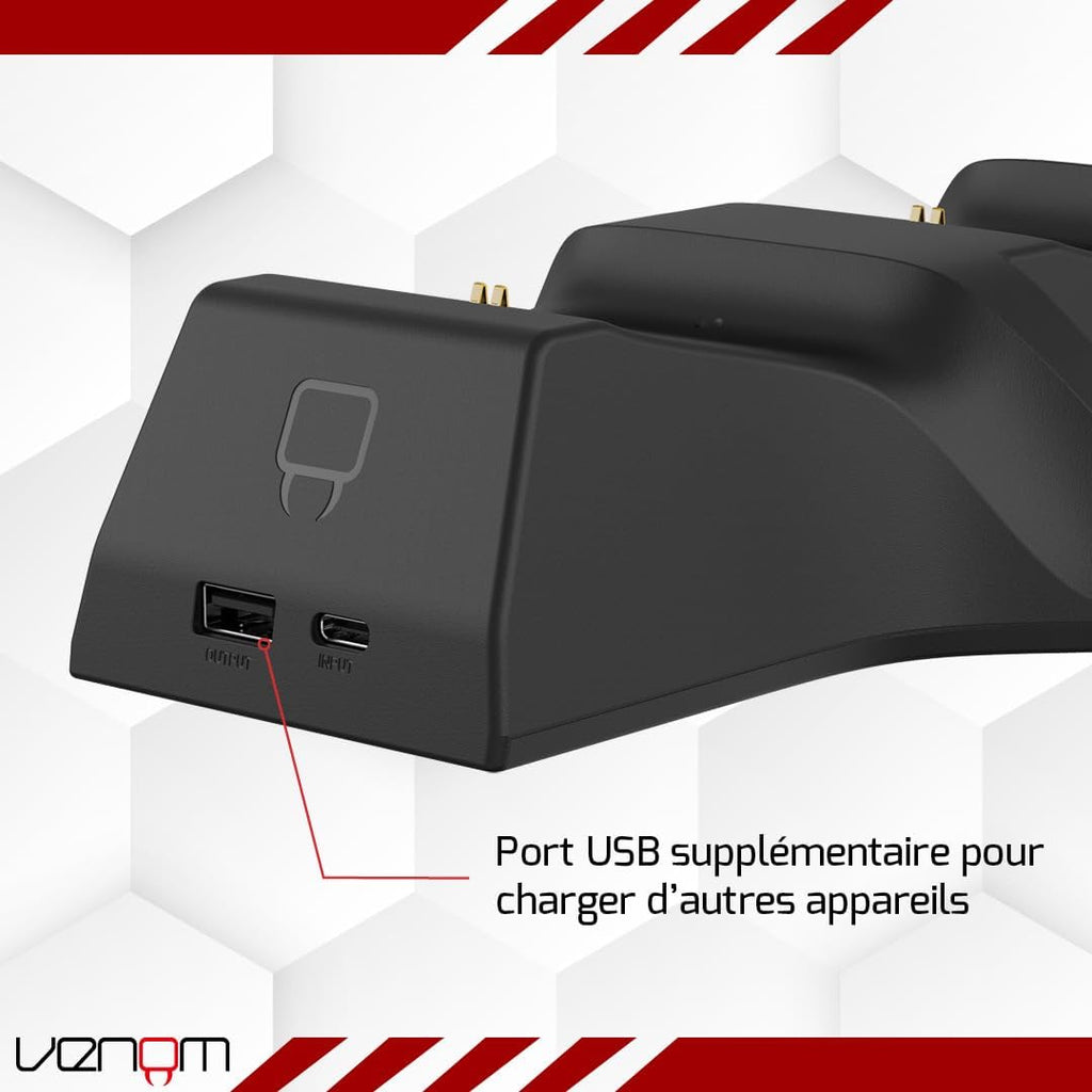 Venom Double station de chargement avec 2 batteries rechargeables - Noir - Xbox Series/Xbox One