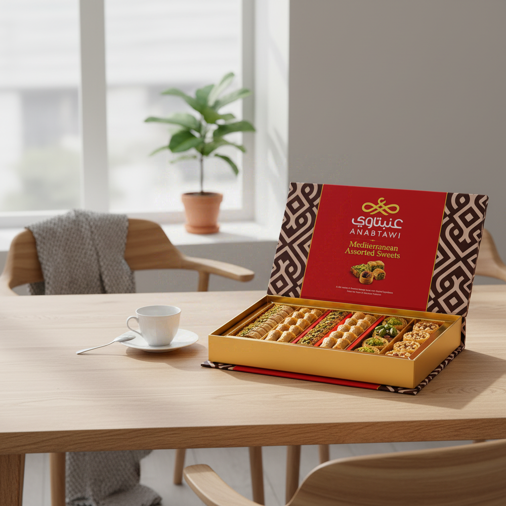 ANABTAWI Assortiment de Baklava, boîte rouge - 250 g