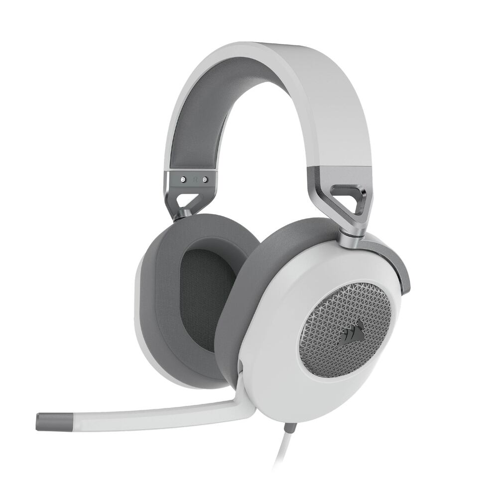 Corsair HS65 Surround Casque Gaming Filaire (Jack 3,5 mm) - Micro rabattable - Blanc