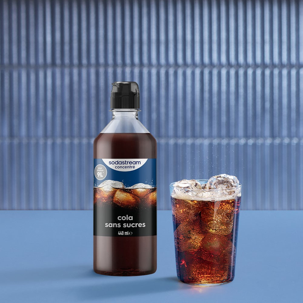 SodaStream Lot de 6 Concentrés Cola sans Sucres 440 ml | Préparez jusqu'à 54 L de Boisson | Bouchon Anti-Goutte