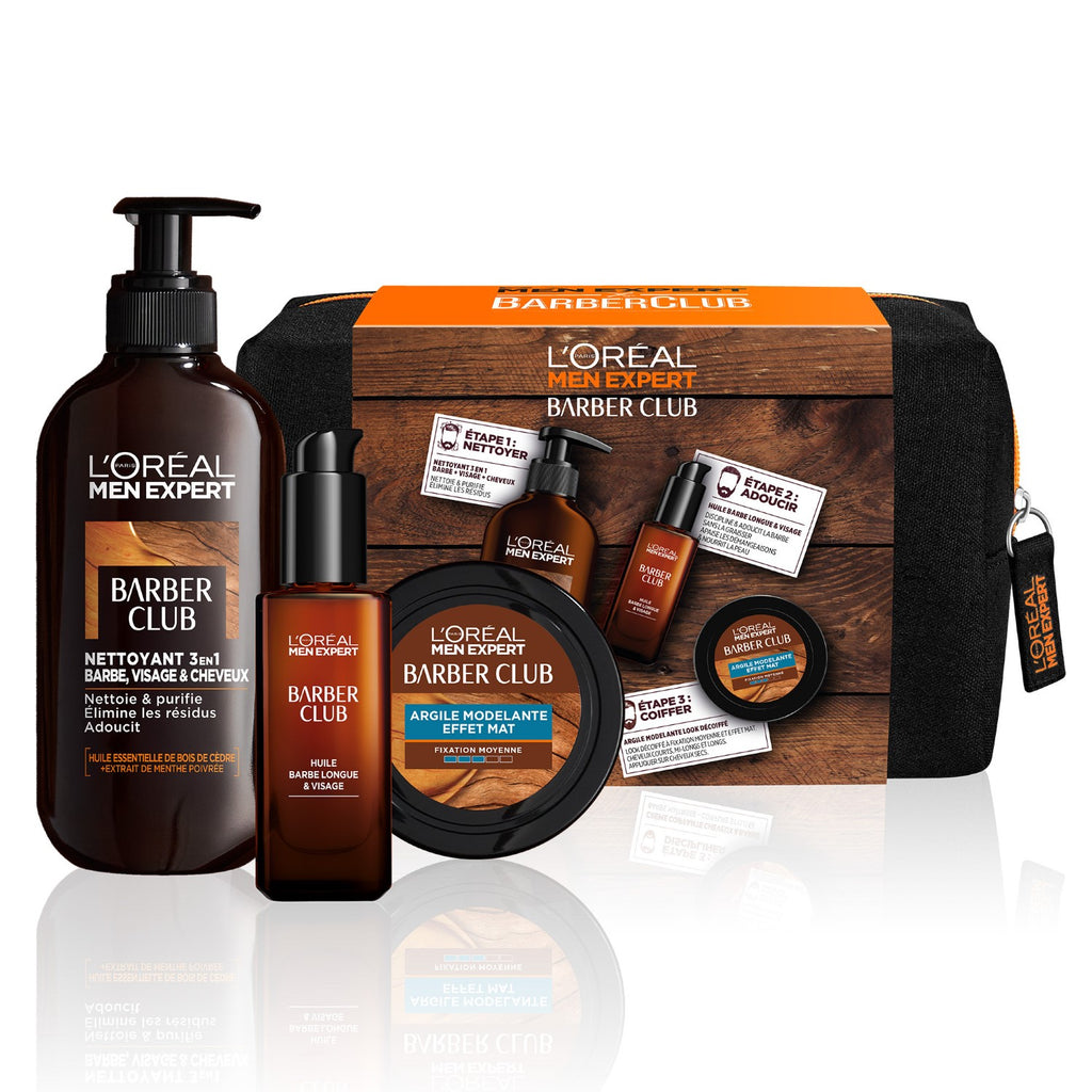 L'Oréal Paris Men Expert Barber Club Kit Historique V2 Shampoo 200ml + Huile 30ml + Crème Coiffante 75ml