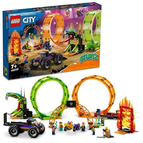 LEGO City Ensemble de Construction Arène de Cascade Double Boucle Lot de 598