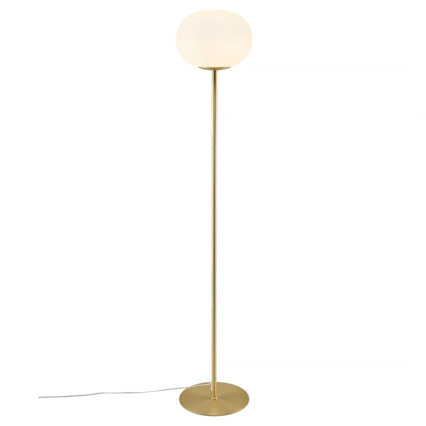 Lampadaire ALTON 27,5 verre et métal laiton IP20 E27 - Nordlux, Intérieur