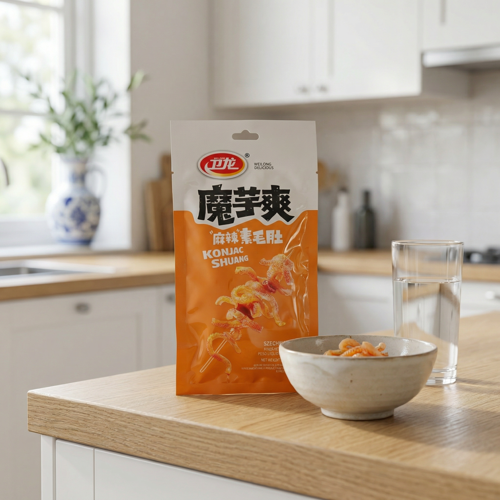 "Veilong, mâcheux végétariens épicés 'Mao Du' 50g"