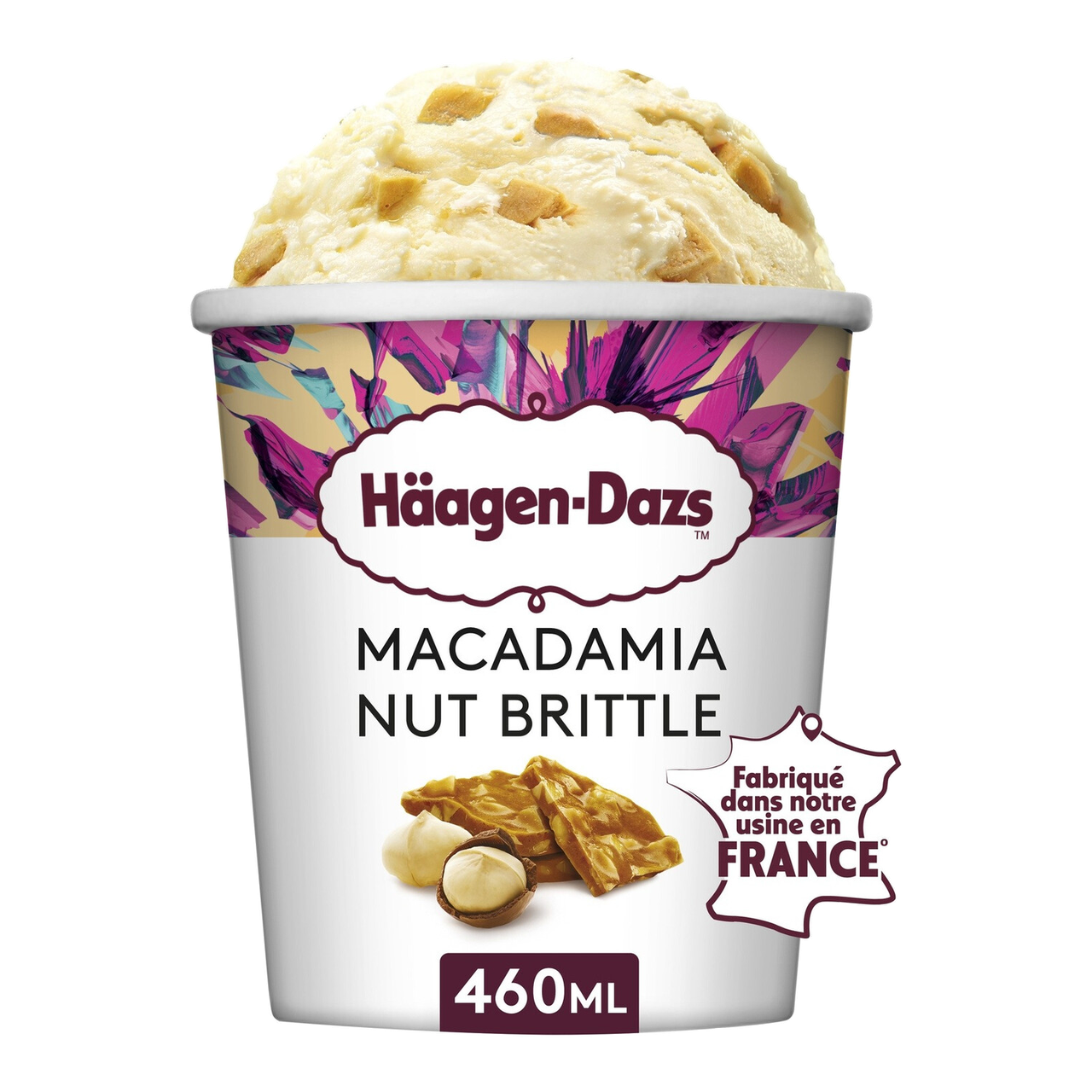 Crème glacée aux noix de macadamia 400 g