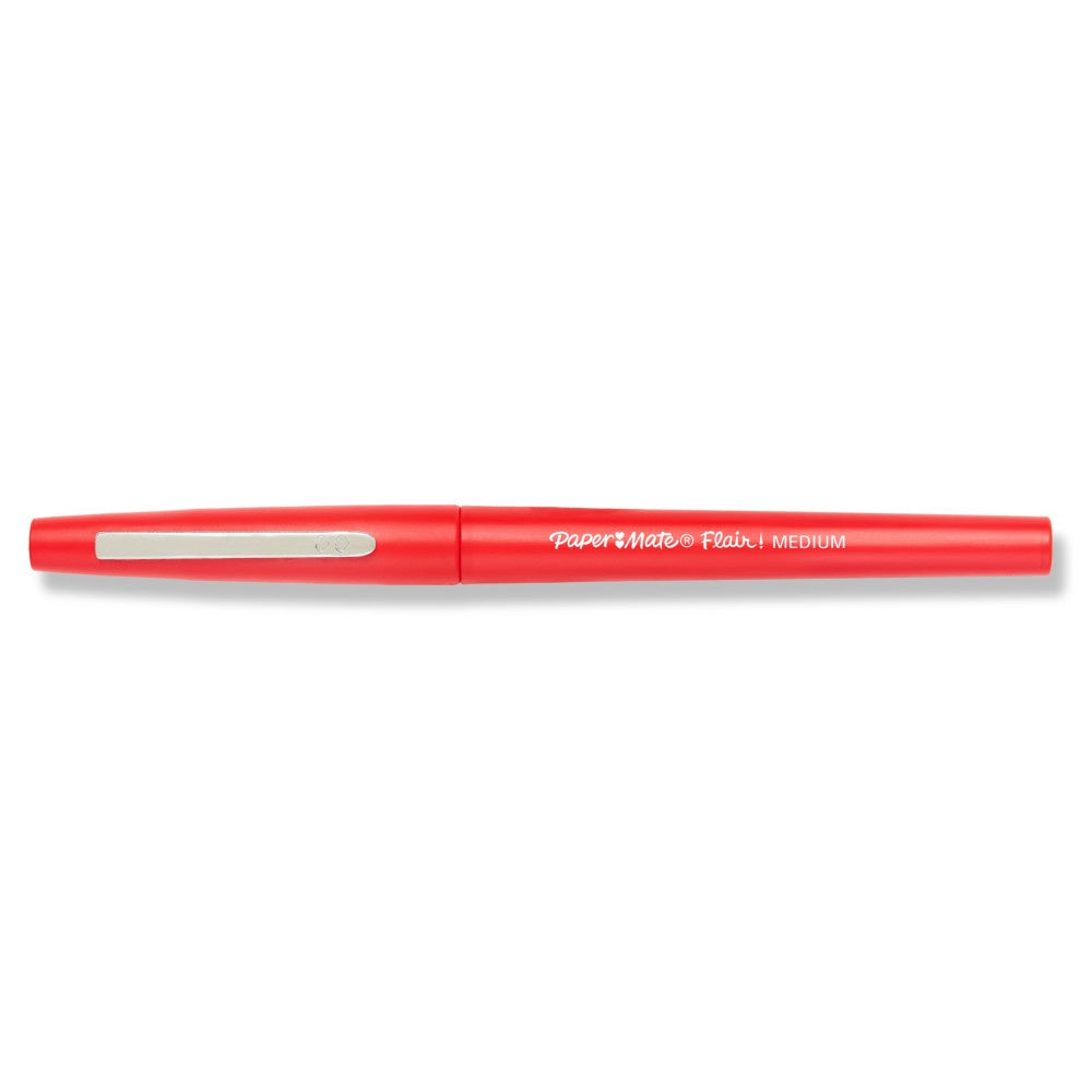 Paper Mate Flair Stylos feutres | à pointe moyenne | encre rouge